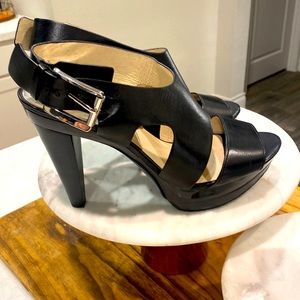 Michael Kors All Leather Cora Heels - Size 9.5  Worn Once